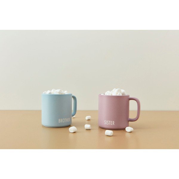 Lavendlililla portselanist kruus 175 ml Sister - Design Letters-image-1