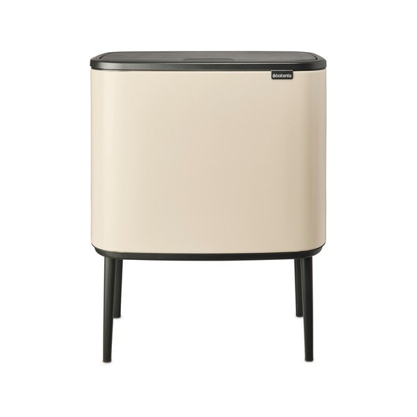 Beež terasest prügikast jäätmete sorteerimise jaoks 34 l Bo Touch Bin - Brabantia-image-1
