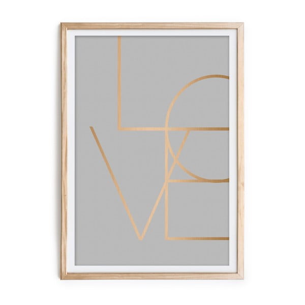 Pilt raamis Love, 60 x 40 cm - Velvet Atelier