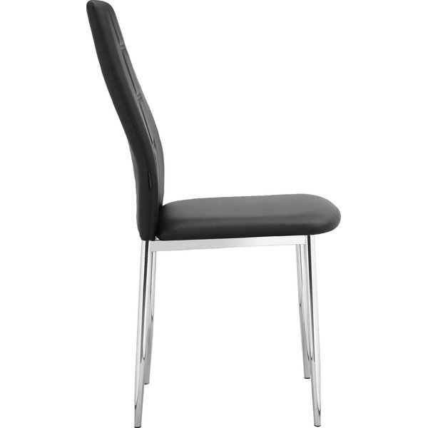 Mustad kunstnahast söögitoolid, 2 tk komplektis Edita - Støraa-image-3