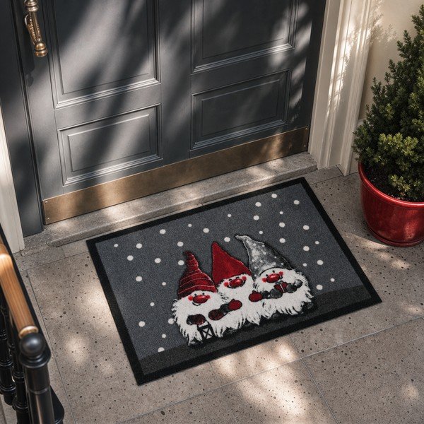 Uksematt, 40 x 60 cm Christmas Dwarfes - Hanse Home-image-1