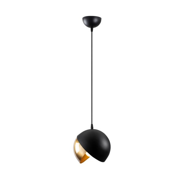 Must-kuldne rippvalgusti metallist varjuga ø 20 cm Berceste - Opviq lights-image-2