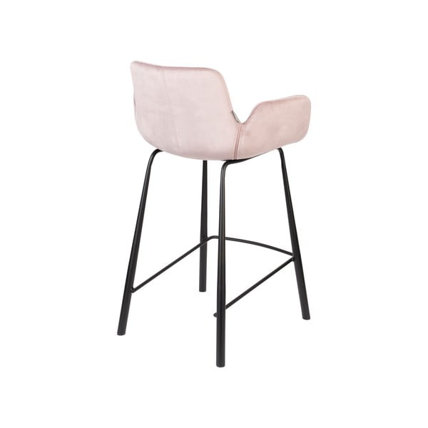 Heleroosad sametist baaritoolid 2 tk 91,5 cm Brit - Zuiver-image-4