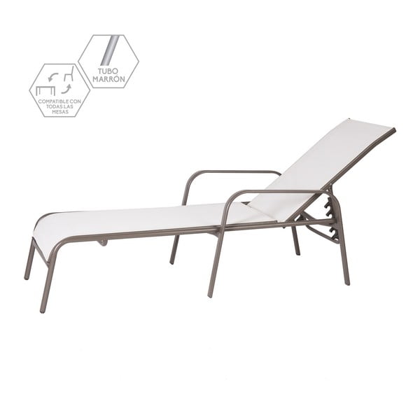 Valge metallist lamamistool - LDK Garden-image-1