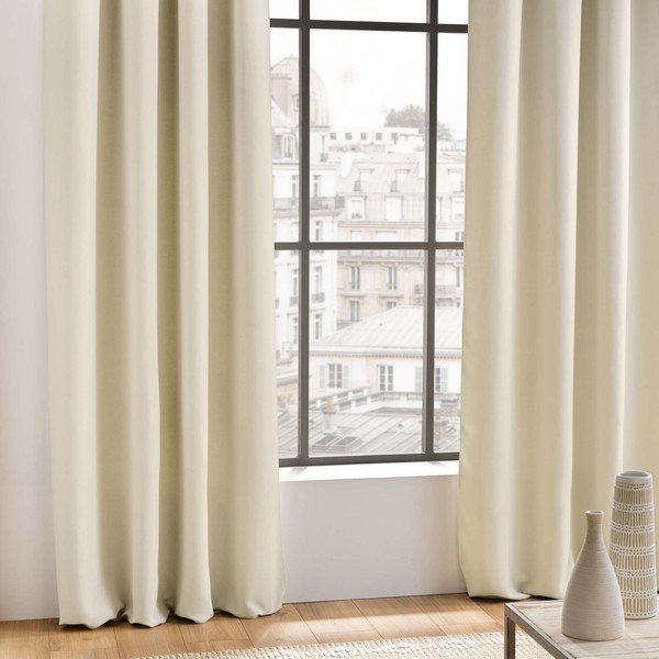 Kreemikas pimendav kardin 135x240 cm Occult - douceur d'intérieur-image-1