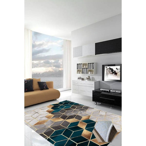 Türkiissinine vaip Optic, 160 x 230 cm - Rizzoli-image-3