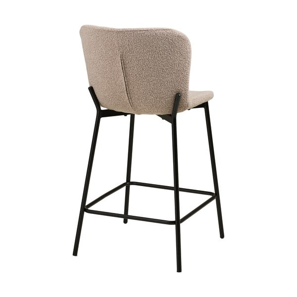 Beež polsterdatud baaritool (istme kõrgus 65 cm) Maceda – House Nordic-image-4