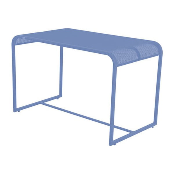 Modrý kovový balkónový stolek ADDU MWH, 63 x 110 cm