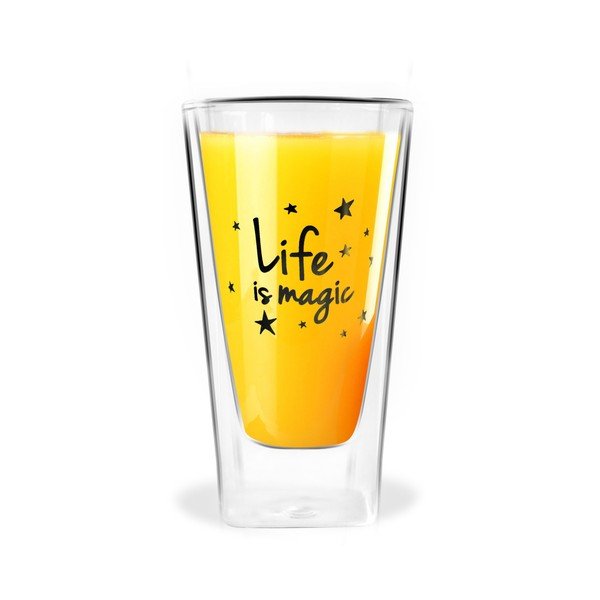 Dvoustěnná sklenice Vialli Design Life Is Magic, 300 ml-image-1