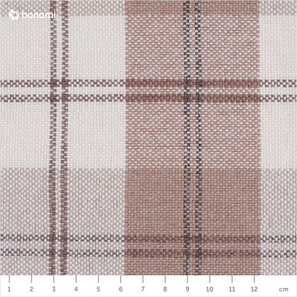 Beeži ruuduline kõrvadega vintage tugitool Lorris - Max Winzer-image-1