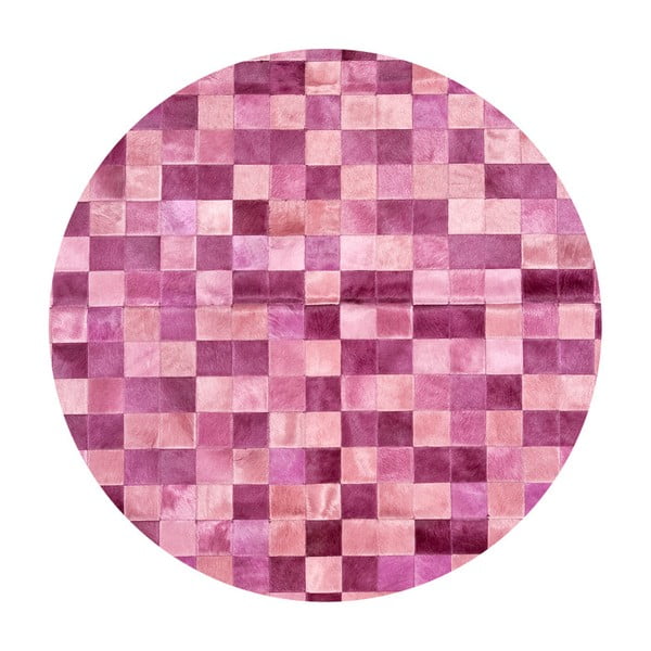 Kožený koberec Pipsa Tones, ⌀  100 cm