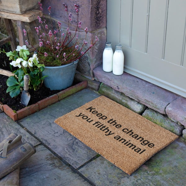 Kookoskiududest matt 40x60cm Keep the Change - Artsy Doormats-image-4