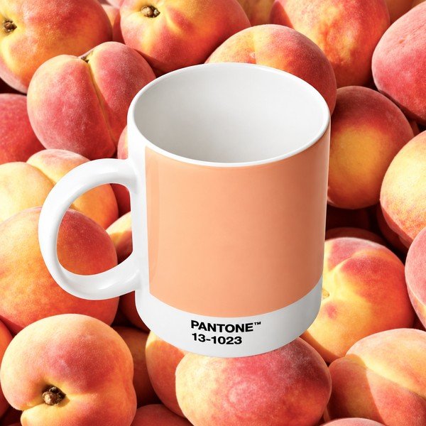 Virsikuvärvi portselantass, 375 ml Peach Fuzz 13-1023 – Pantone-image-1