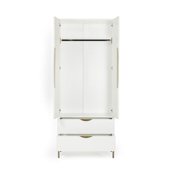 Valge riidekapp 80x195 cm Kobe - Woodman-image-3