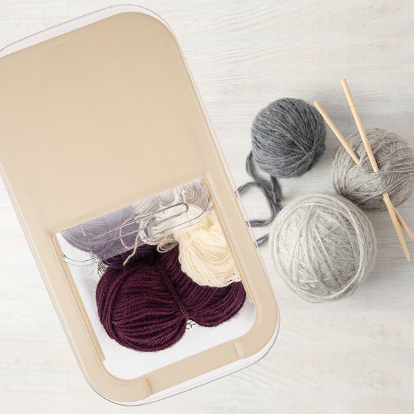 Kaanega plastikust hoiukarp 35x20x23 cm Slop - Orion-image-2