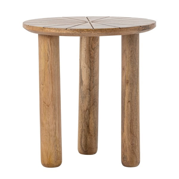 Ümmargune külglaud mangopuidust ø 40 cm Stella - Bloomingville-image-2