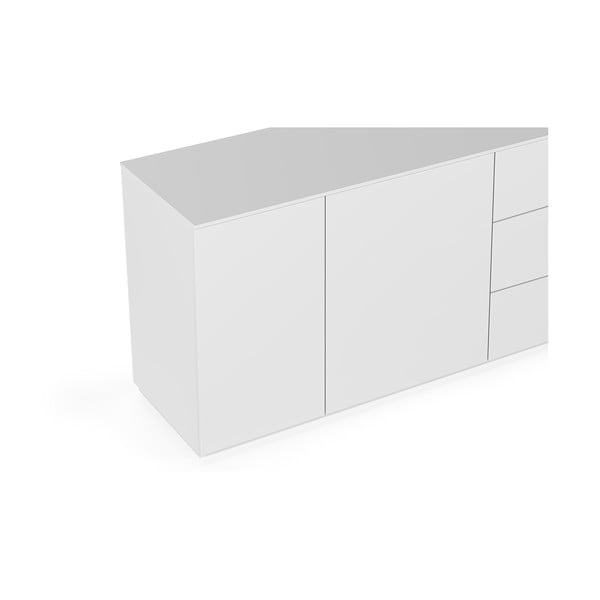 Valge madal kapp 160x84 cm Join - TemaHome-image-1