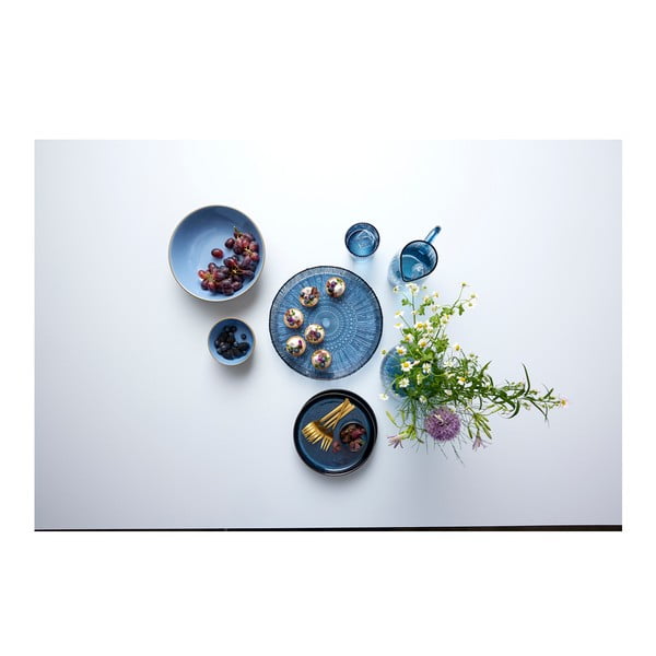 Sinine klaasist serveerimistaldrik ø 30 cm Kusintha - Bitz-image-3