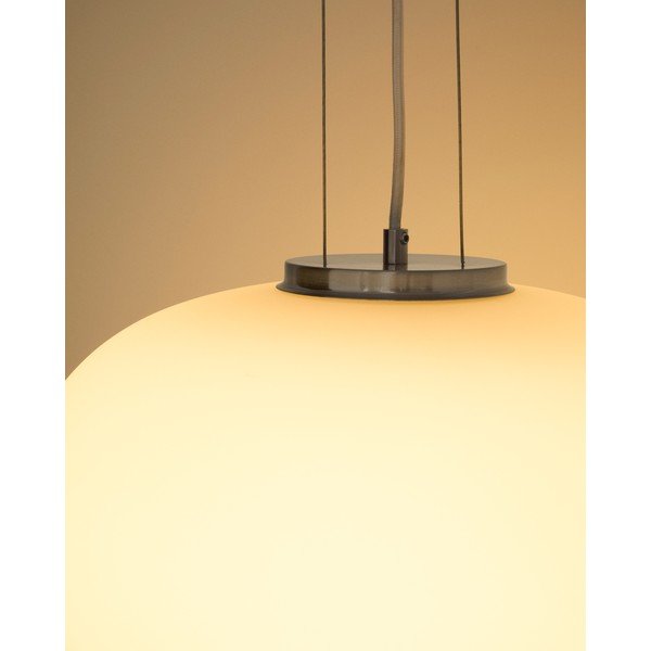 Valge ripplamp klaasist varjuga, ø 40 cm Ardali - Kave Home-image-2