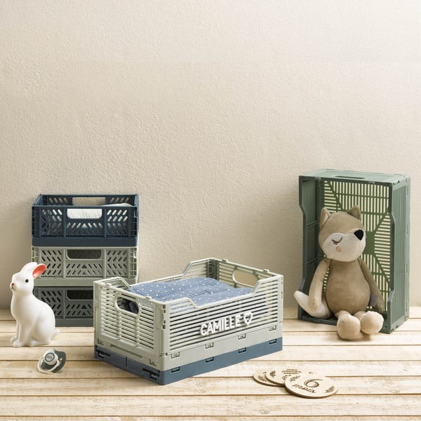 Sinine plastikust hoiukarp 21x14.5x8 cm - Homéa-image-1