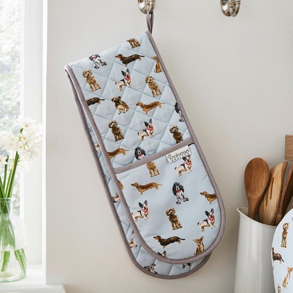 Kahekordne puuvillane potikandidaat Curious Dogs - Cooksmart ®-image-1