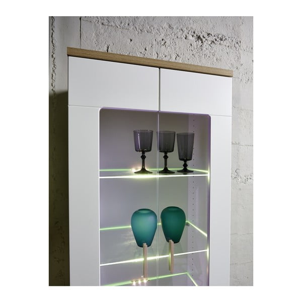 Bílá vysoká vitrína Germania Oslo-image-2