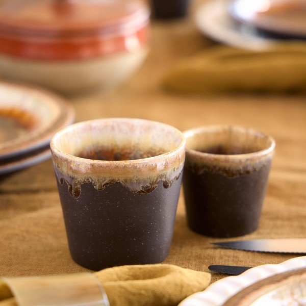 Tumepruun keraamiline tass 190 ml Poterie - Casafina-image-2