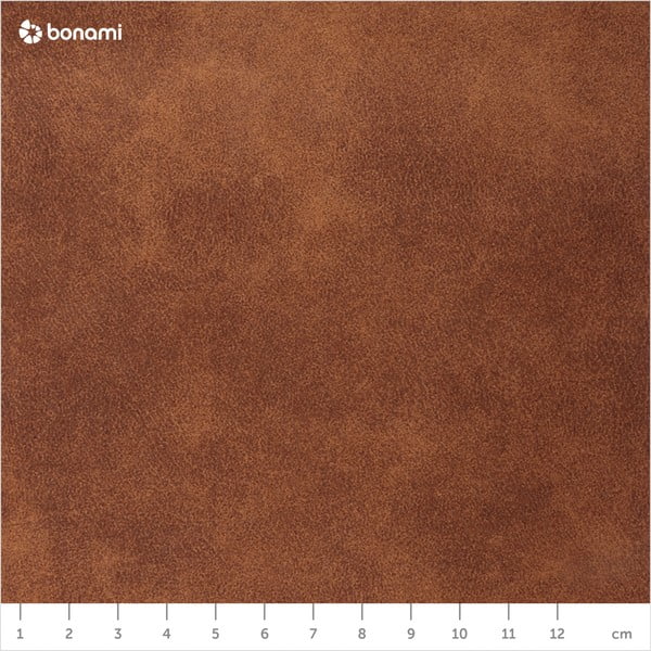 Konjaki pruun pouf kunstnahast , ⌀ 60 cm Doria - Actona-image-4