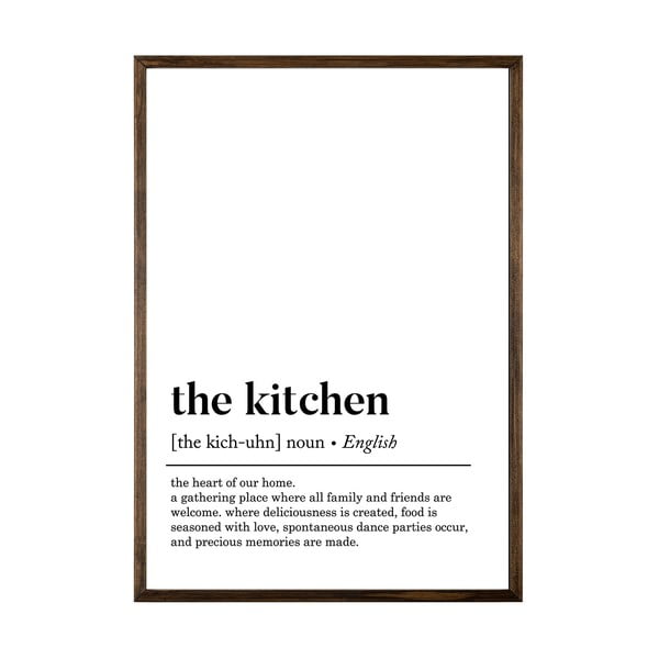 Plakat raamis 50x70 cm Kitchen - Wallity
