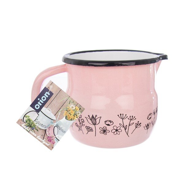 Roosa emailkannu Meadow, 800 ml Belly - Orion-image-2
