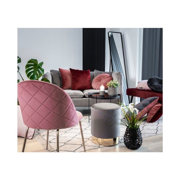 Hall sametkattega padi, ø 45 cm Luso - House Nordic-image-3