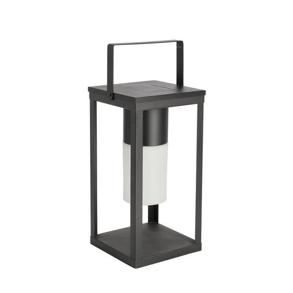 Must päikese-/USB-toitel töötav LED-latern (kõrgus 38 cm) Solar - Bizzotto