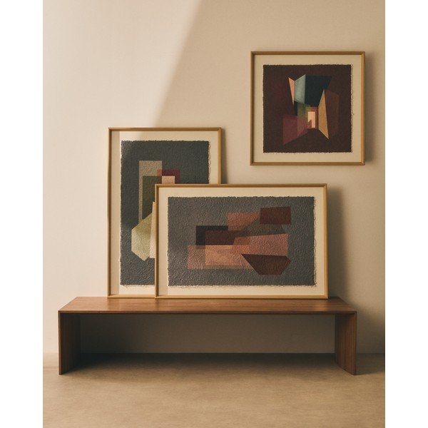 Trükitud pilt raamiga/lõuendil 60x90 cm Veluni - Kave Home-image-1