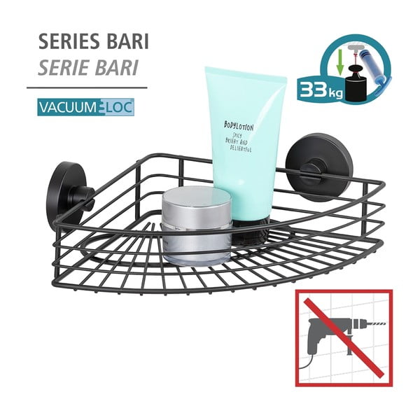 Must nurgariiul vannitoa jaoks Vacuum-Loc® Bari - Wenko-image-4