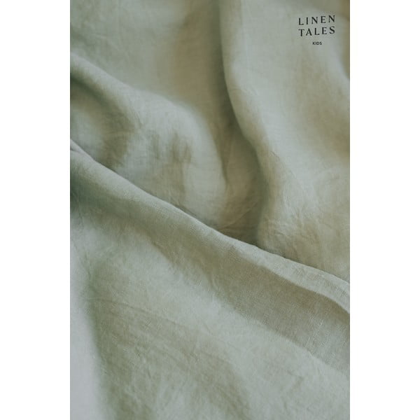 Laste roheline linane kummiga lina Nature, 60 x 120 cm - Linen Tales-image-1