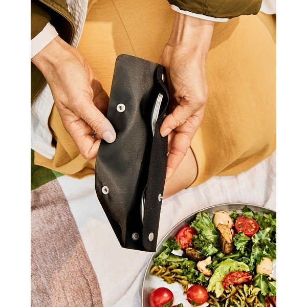 Roostevabast terasest kahvlid 4 tk komplektis Spork - Black + Blum-image-4