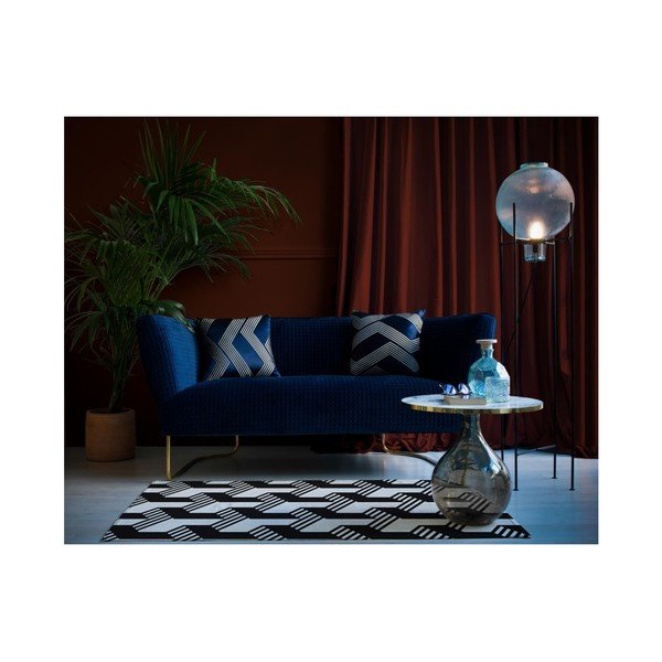 Volně stojící lampa z recyklovaného skla a kovu Velvet Atelier Fume, výška 145 cm-image-2