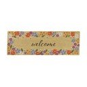 Kookoskiududest uksematt 40x120 cm Welcome Floral - Artsy Doormats