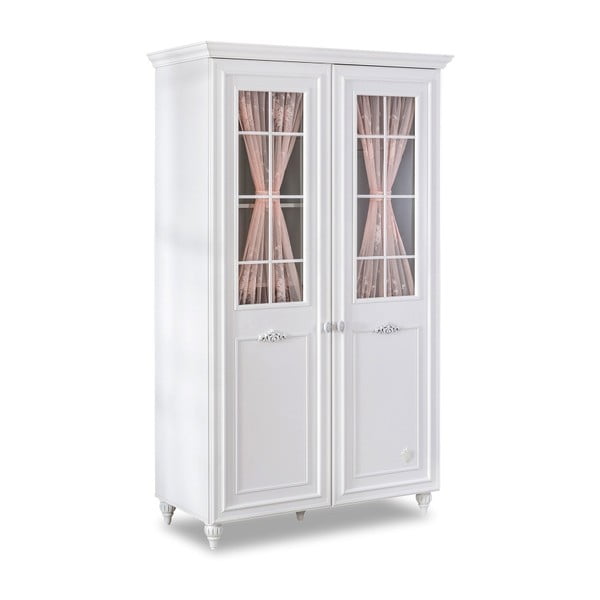Bílá šatní skříň Romantica 2 Door Wardrobe With Window