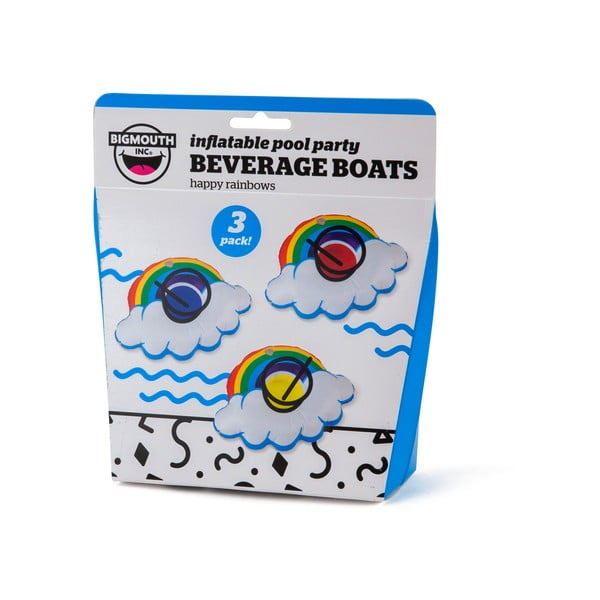 3 vikerkaarekujulise täispuhutava joogirõnga komplekt - Big Mouth Inc.-image-2