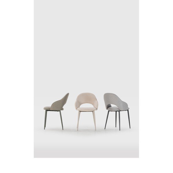 Beežid polsterdatud söögitoolid 2 tk komplektis Lia - Marckeric-image-1