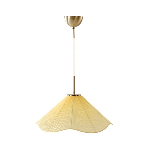 Kollane riidest ripplamp ø 50 cm Lunaria - Jotex