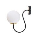 Must-valge seinalamp ø 15 cm Oslo - Squid Lighting