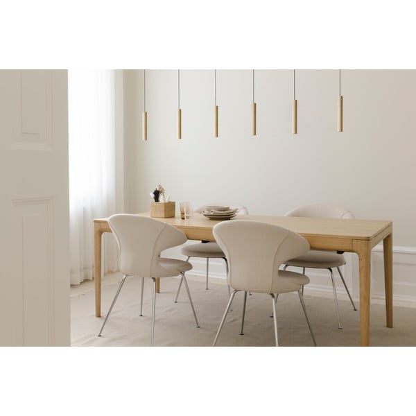 Kokkupandav söögilaud tammepuust 90x200 cm Heart'n'Soul - UMAGE-image-1