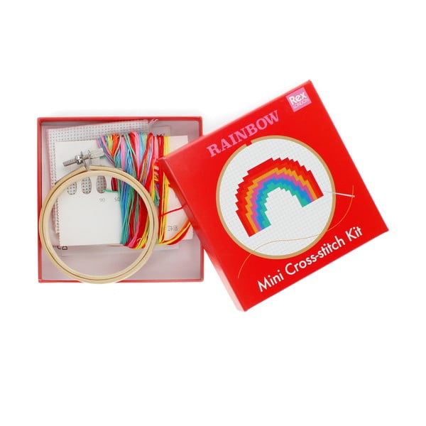 Loominguline komplekt Cross-stitch Kit Rainbow - Rex London-image-2