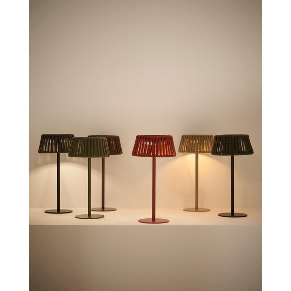 LED-laua-/kaasaskantav päikeseenergial töötav õuevalgusti (kõrgus 30 cm) Aldet - Kave Home-image-4