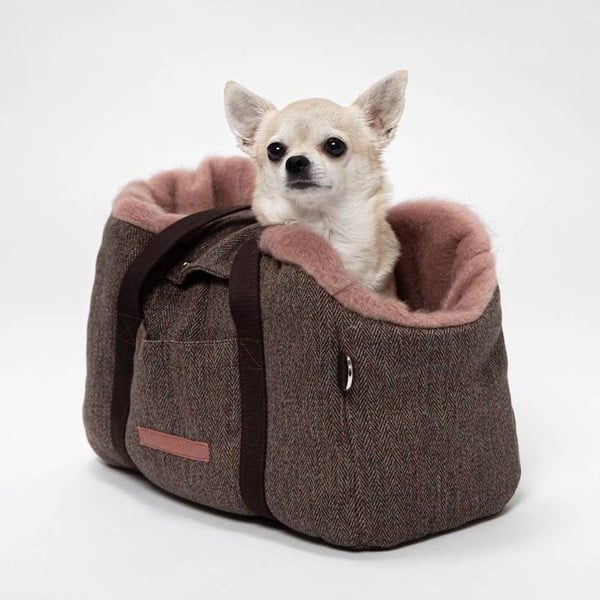 Pruun transpordikott 26x36 cm Milano Herringbone S – Cloud7-image-1