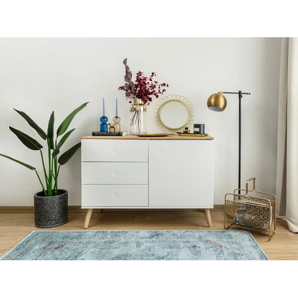 Sinine viskoosist vaip Lara Aqua, 120 x 170 cm - Universal-image-1