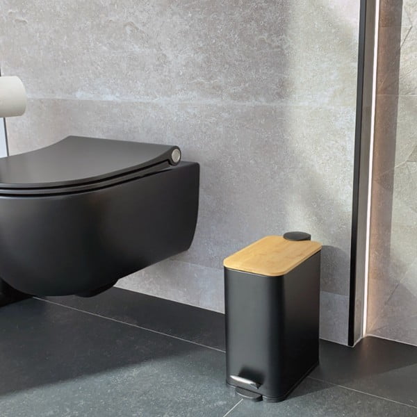 Matt must terasest prügikast 5 l Erik - Spirella-image-1