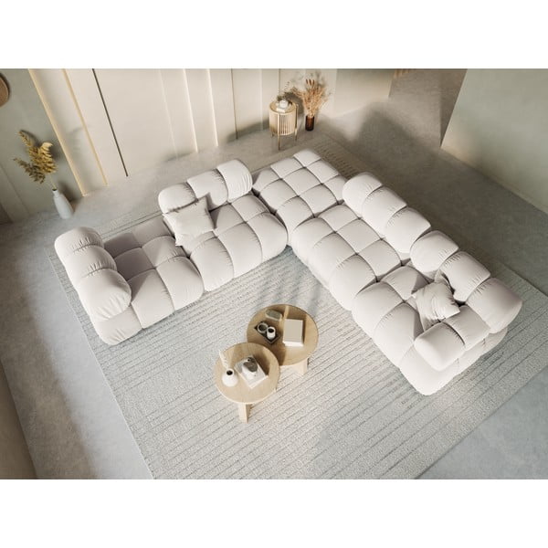 Beež sametist diivanimoodul (keskosa) Bellis - Micadoni Home-image-1